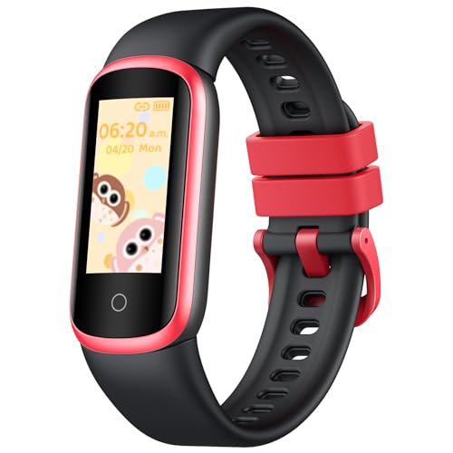 Smartwatch für Kinder Fitness Tracker Fitnessuhr: Sportuhr mit 0,96" Touchscreen Schrittzähler Schlafmonitor Pulsuhr Message Reminder Sport Tracker Kalorien IP68 Wasserdicht Uhr für Jungen Mädchen von Motsfit