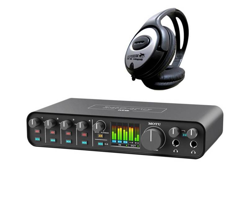 Motu-Audio M6 6-Kanal USB-Audio-Interface mit Kopfhörer Digitales Aufnahmegerät von Motu-Audio