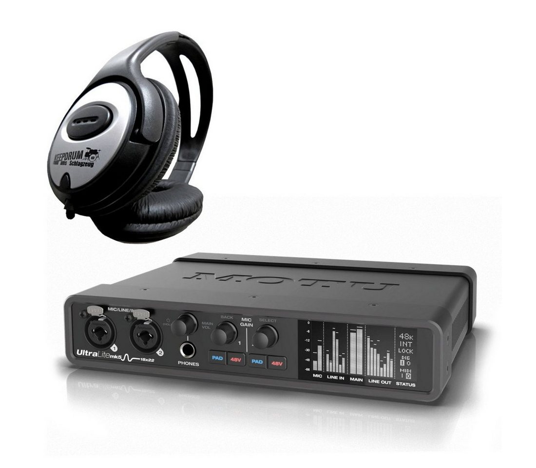Motu-Audio UltraLite MK5 USB Interface mit Kopfhörer Digitales Aufnahmegerät von Motu-Audio