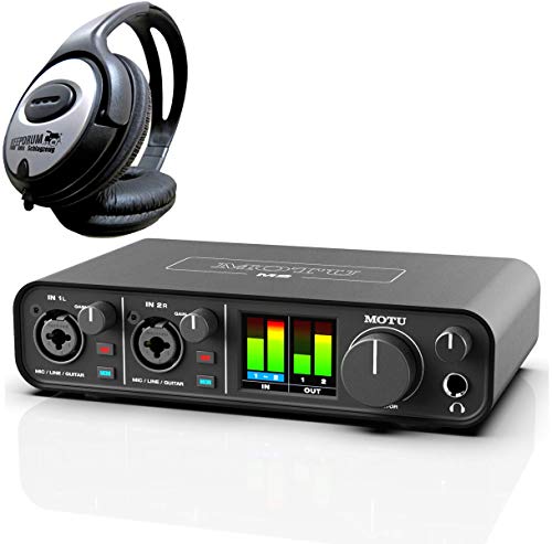 MOTU M2 USB 2-Kanal Audio-Interface + keepdrum Kopfhörer von Motu