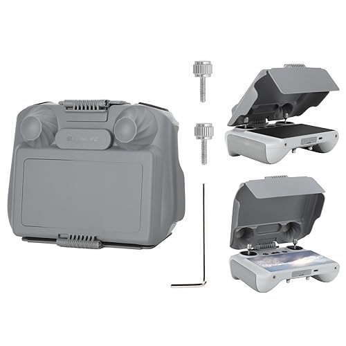 MotuTech 2 in 1 Displayschutz und Sonnenblende Winkel verstellbar für DJI RC 2 / DJI RC Fernbedienung für DJI Air 3 Mavic 3/3 Pro Cine Classic Mini 3/3 Pro Air 2S (für DJI RC) von MotuTech