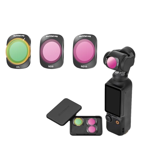 MotuTech Filter-Set für DJI Osmo Pocket 3 Filter mit neutraler Dichte, Polarisationsfilter, verstellbar, CPL+ND8+ND16, OP3-FI735 von MotuTech