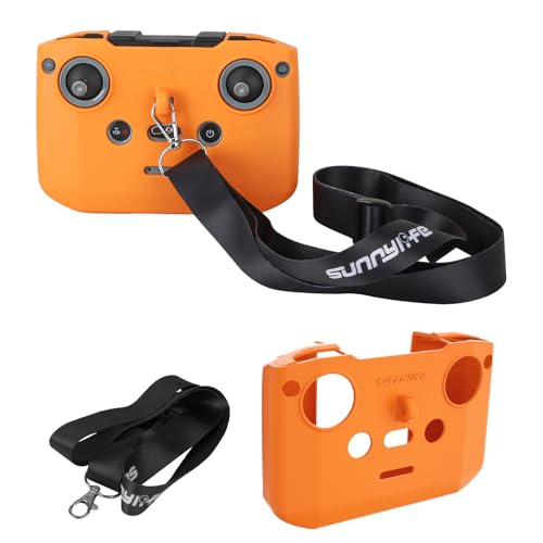 MotuTech Silikonhülle + Umhängeband für Fernbedienung DJI Neo/Mini 4 Pro DJI RC-N3 RC-N2 RC-N1 (Orange) von MotuTech