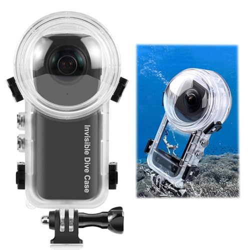 MotuTech Wasserdichtes Gehäuse für Insta360 X4 Action Kamera 50 m 164FT Unterwassergehäuse Tauchschutzhülle Schwimmen Schnorcheln Ski Bergsteigen Adapter für schnelle Montage 1/4 Zoll Schraube von MotuTech