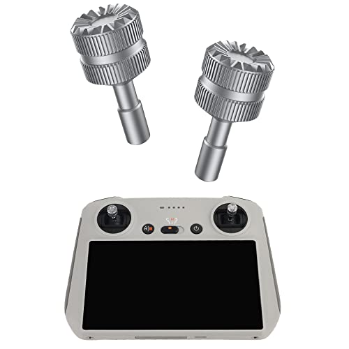 Motutech Funk-Fernbedienung für DJI RC Fernbedienung mit Display für DJI Mini 3 Mini 3 Pro Joystick Rocker Aluminiumlegierung CNC (grau) von MotuTech