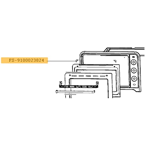 2 Stück Scheibenhalter für Backofen, Herd FS-9100023824 Moulinex von Moulinex