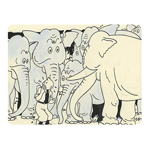 Tintin cartoleria 09012 Mousepad Elephants von Moulinsart