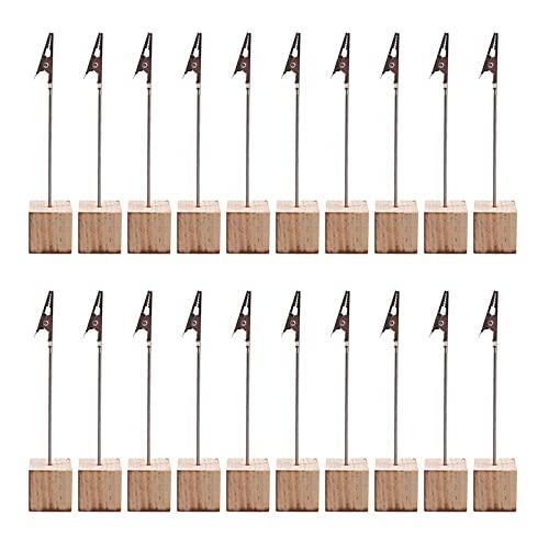 20 Stück Fotohalter Clip Einzeln, Halter Holz Memo Clip, Notizhalter für Büro Hochzeits, Tragbar Tischnummernhalter, für Hochzeits, Hausdekoration, Büro, Hausdekoration, Party 20 Stück Fotohalter Clip Einzeln, Halter Holz Memo Clip, Notizhalter für Büro Hochzeits, Tragbar Tischnummernhalter, für Hochzeits, Hausdekoration, Büro, Hausdekoration, Party von Mount Kumgang