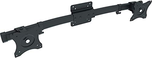 Mount Plus MP-XMA-12 Einzel-auf-Doppel-Monitoradapter | Dual-VESA-Halterungsadapter | Horizontale Montagehalterung für 2 Bildschirme bis 68,6 cm (27 Zoll) (Doppel-Monitoradapter) von Mount Plus