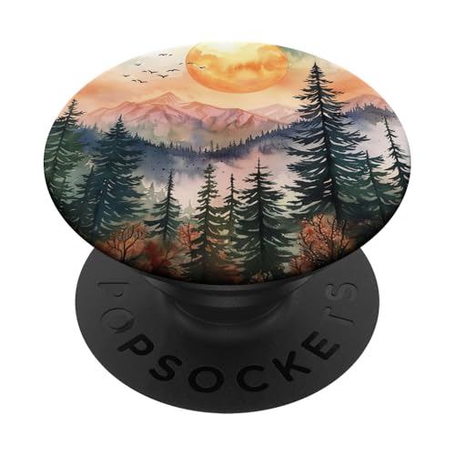 Abstrakte Außenlandschaft Ästhetischer Berg PopSockets Klebender PopGrip Abstrakte Außenlandschaft Ästhetischer Berg PopSockets Klebender PopGrip von Mountain Landscapes Forest