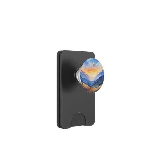 Aquarell Berge Landschaft PopSockets PopWallet für MagSafe Aquarell Berge Landschaft PopSockets PopWallet für MagSafe von Mountain Landscapes Forest