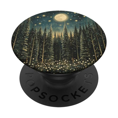 Berg Wildnis Kiefer Mond Sternenhimmel PopSockets Klebender PopGrip Berg Wildnis Kiefer Mond Sternenhimmel PopSockets Klebender PopGrip von Mountain Landscapes Forest