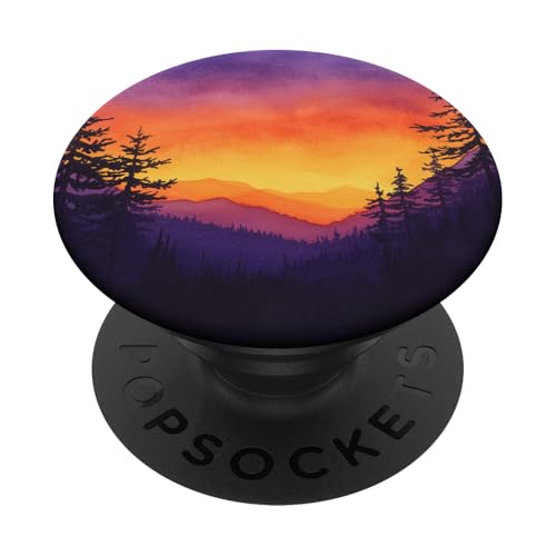 Berg & Kiefer Aquarell Landschaft PopSockets Klebender PopGrip Berg & Kiefer Aquarell Landschaft PopSockets Klebender PopGrip von Mountain Landscapes Forest