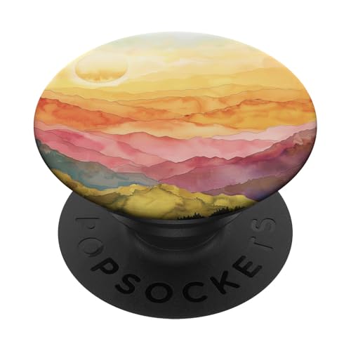 Berge Wildnis Aquarell PopSockets Klebender PopGrip Berge Wildnis Aquarell PopSockets Klebender PopGrip von Mountain Landscapes Forest