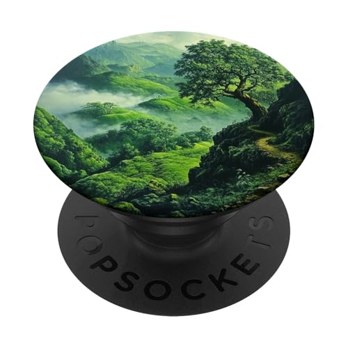Berge Wildnis Wald Wandern Kiefer Natur PopSockets Klebender PopGrip von Mountain Landscapes Forest
