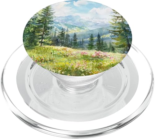 Berge Wildnis Wald Wandern Kiefer Natur PopSockets PopGrip für MagSafe von Mountain Landscapes Forest