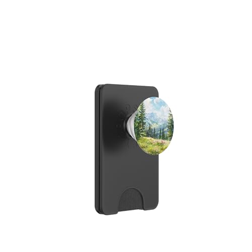 Berge Wildnis Wald Wandern Kiefer Natur PopSockets PopWallet für MagSafe von Mountain Landscapes Forest