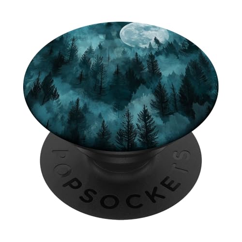 Berghimmel Nacht Mond und Sternenlandschaft PopSockets Klebender PopGrip Berghimmel Nacht Mond und Sternenlandschaft PopSockets Klebender PopGrip von Mountain Landscapes Forest