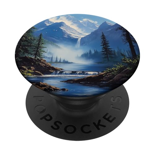 Bergkiefer Landschaft See Sonnenuntergang Szene PopSockets Klebender PopGrip Bergkiefer Landschaft See Sonnenuntergang Szene PopSockets Klebender PopGrip von Mountain Landscapes Forest