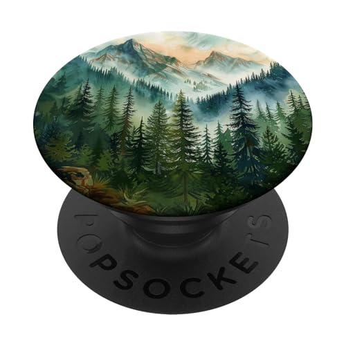 Berglandschaft PopSockets Klebender PopGrip von Mountain Landscapes Forest
