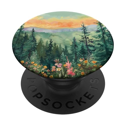 Kiefer Berg Szene Wald Berge Landschaft PopSockets Klebender PopGrip Kiefer Berg Szene Wald Berge Landschaft PopSockets Klebender PopGrip von Mountain Landscapes Forest