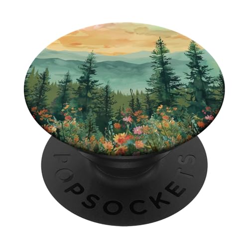 Kiefer Berg Szene Wald Berge Landschaft PopSockets Klebender PopGrip Kiefer Berg Szene Wald Berge Landschaft PopSockets Klebender PopGrip von Mountain Landscapes Forest