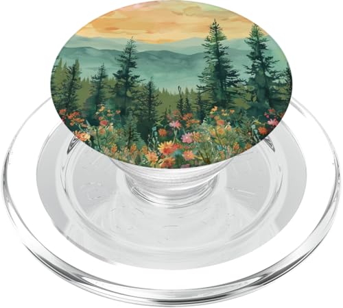 Kiefer Berg Szene Wald Berge Landschaft PopSockets PopGrip für MagSafe von Mountain Landscapes Forest