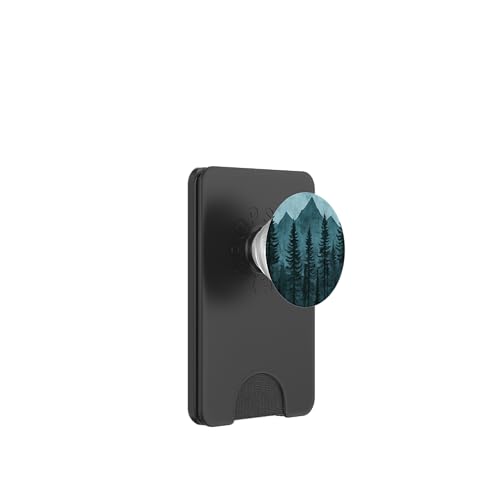 Kiefer Berg Szene Wald Berge Landschaft PopSockets PopWallet für MagSafe von Mountain Landscapes Forest