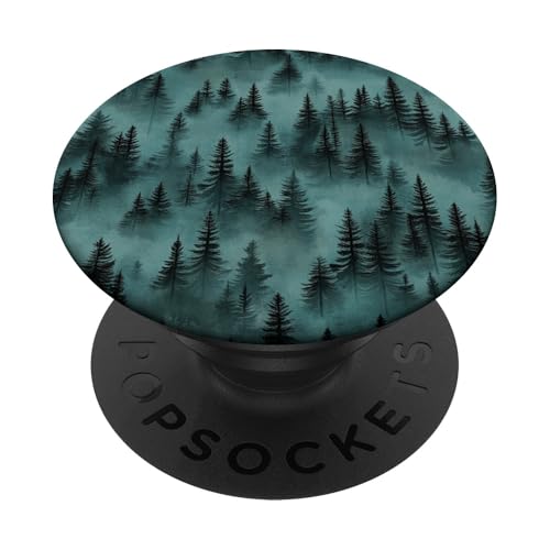 Kiefer Bergszene Blaugrün Wald Muster PopSockets Klebender PopGrip Kiefer Bergszene Blaugrün Wald Muster PopSockets Klebender PopGrip von Mountain Landscapes Forest