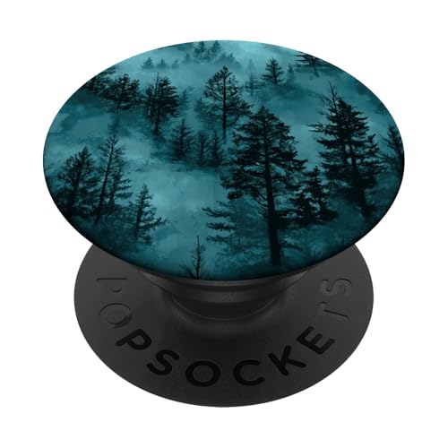 Kiefer Bergszene Blaugrün Wald Muster PopSockets Klebender PopGrip Kiefer Bergszene Blaugrün Wald Muster PopSockets Klebender PopGrip von Mountain Landscapes Forest