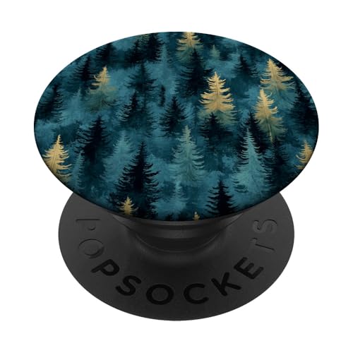Kiefer Bergszene Blaugrün Wald Muster PopSockets Klebender PopGrip Kiefer Bergszene Blaugrün Wald Muster PopSockets Klebender PopGrip von Mountain Landscapes Forest