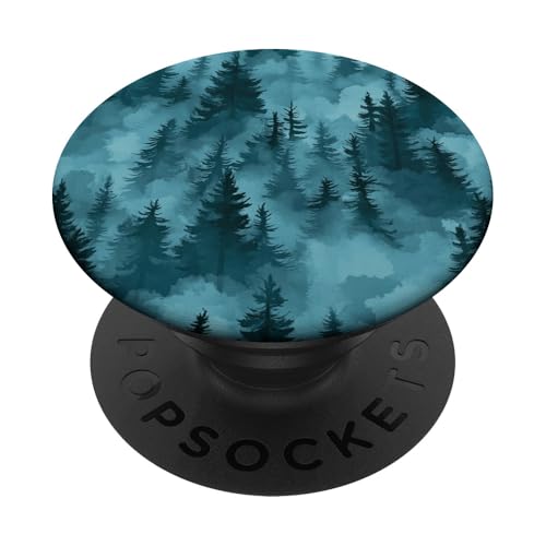 Kiefer Bergszene Blaugrün Wald Muster PopSockets Klebender PopGrip Kiefer Bergszene Blaugrün Wald Muster PopSockets Klebender PopGrip von Mountain Landscapes Forest