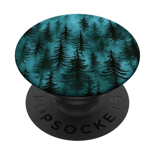 Kiefer Bergszene Blaugrün Wald Muster PopSockets Klebender PopGrip Kiefer Bergszene Blaugrün Wald Muster PopSockets Klebender PopGrip von Mountain Landscapes Forest