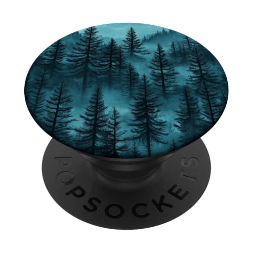 Kiefer Bergszene Blaugrün Wald Muster PopSockets Klebender PopGrip Kiefer Bergszene Blaugrün Wald Muster PopSockets Klebender PopGrip von Mountain Landscapes Forest