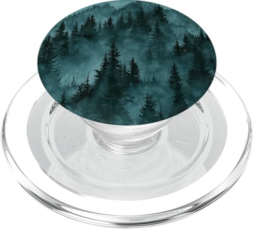 Kiefer Bergszene Blaugrün Wald Muster PopSockets PopGrip für MagSafe Kiefer Bergszene Blaugrün Wald Muster PopSockets PopGrip für MagSafe von Mountain Landscapes Forest
