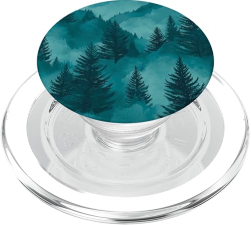 Kiefer Bergszene Blaugrün Wald Muster PopSockets PopGrip für MagSafe Kiefer Bergszene Blaugrün Wald Muster PopSockets PopGrip für MagSafe von Mountain Landscapes Forest