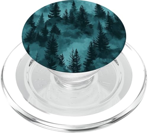 Kiefer Bergszene Blaugrün Wald Muster PopSockets PopGrip für MagSafe Kiefer Bergszene Blaugrün Wald Muster PopSockets PopGrip für MagSafe von Mountain Landscapes Forest