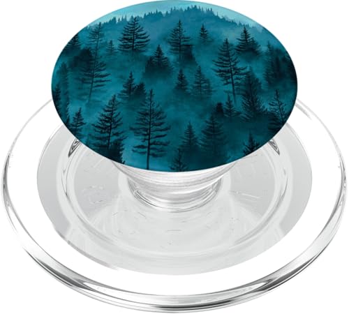 Kiefer Bergszene Blaugrün Wald Muster PopSockets PopGrip für MagSafe Kiefer Bergszene Blaugrün Wald Muster PopSockets PopGrip für MagSafe von Mountain Landscapes Forest