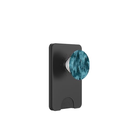 Kiefer Bergszene Blaugrün Wald Muster PopSockets PopWallet für MagSafe Kiefer Bergszene Blaugrün Wald Muster PopSockets PopWallet für MagSafe von Mountain Landscapes Forest