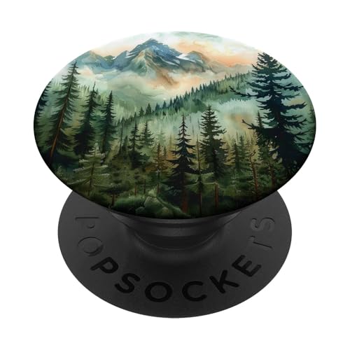 Kiefer PopSockets Klebender PopGrip Kiefer PopSockets Klebender PopGrip von Mountain Landscapes Forest