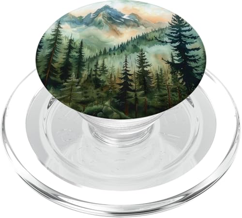 Kiefer PopSockets PopGrip für MagSafe von Mountain Landscapes Forest