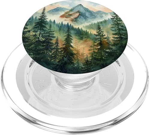 Kiefer PopSockets PopGrip für MagSafe von Mountain Landscapes Forest