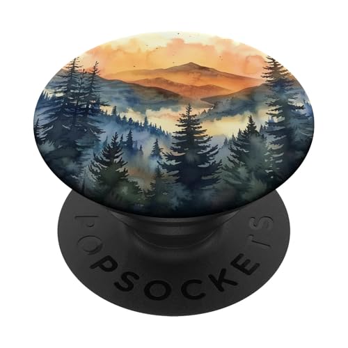 Kiefer Wald Wildnis PopSockets Klebender PopGrip Kiefer Wald Wildnis PopSockets Klebender PopGrip von Mountain Landscapes Forest