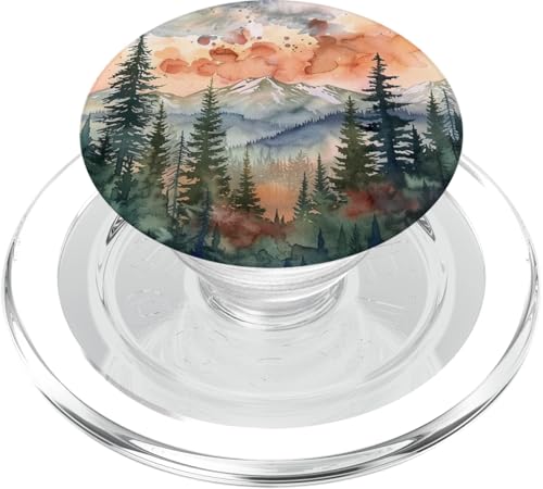 Kiefer Wald Wildnis PopSockets PopGrip für MagSafe von Mountain Landscapes Forest