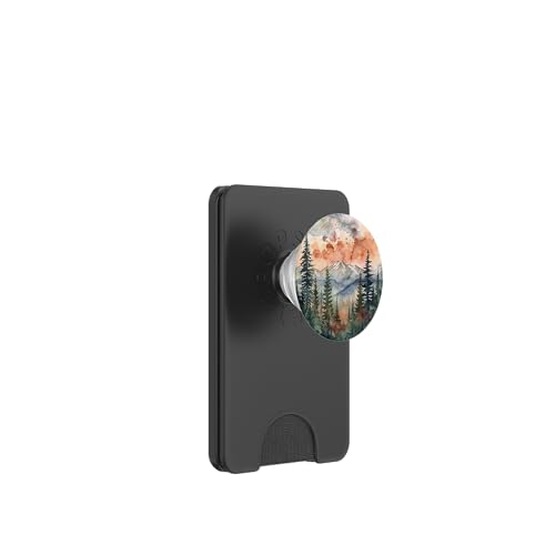 Kiefer Wald Wildnis PopSockets PopWallet für MagSafe von Mountain Landscapes Forest