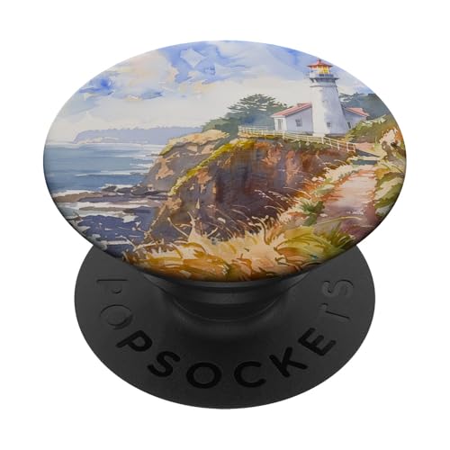 Leuchtturm Meer Ozean Urlaub PopSockets Klebender PopGrip Leuchtturm Meer Ozean Urlaub PopSockets Klebender PopGrip von Mountain Landscapes Forest