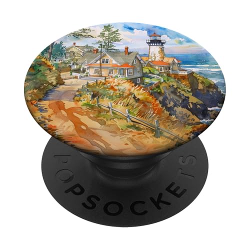 Leuchtturm Meer Ozean Urlaub PopSockets Klebender PopGrip Leuchtturm Meer Ozean Urlaub PopSockets Klebender PopGrip von Mountain Landscapes Forest