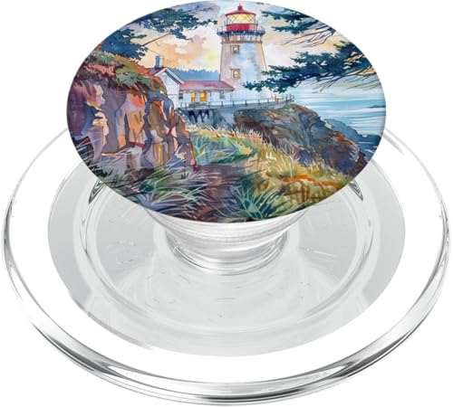 Leuchtturm Meer Ozean Urlaub PopSockets PopGrip für MagSafe Leuchtturm Meer Ozean Urlaub PopSockets PopGrip für MagSafe von Mountain Landscapes Forest