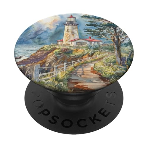 Leuchtturm PopSockets Klebender PopGrip Leuchtturm PopSockets Klebender PopGrip von Mountain Landscapes Forest