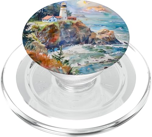 Leuchtturm PopSockets PopGrip für MagSafe Leuchtturm PopSockets PopGrip für MagSafe von Mountain Landscapes Forest